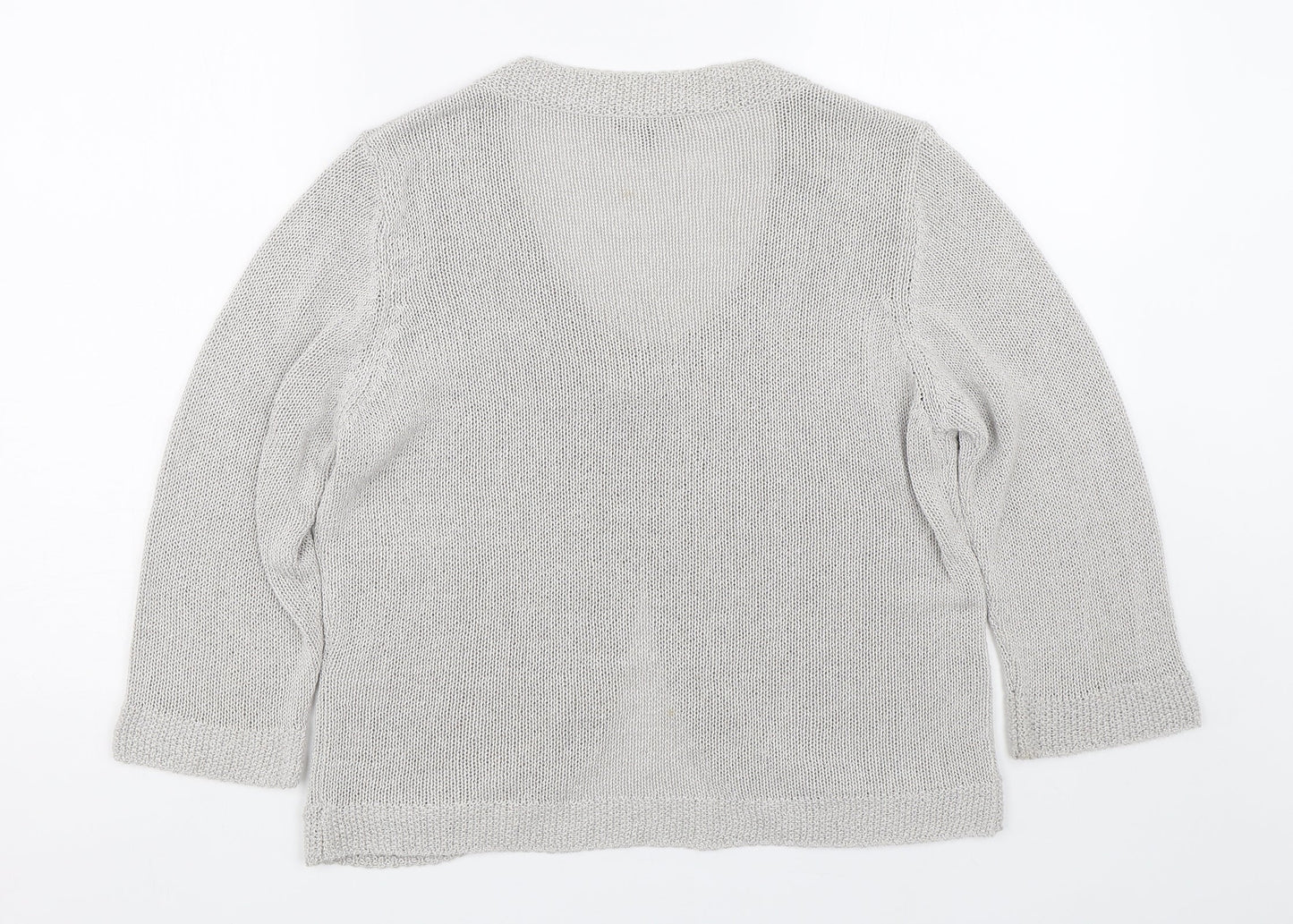 Per Una Womens Grey   Cape Jumper Size 16