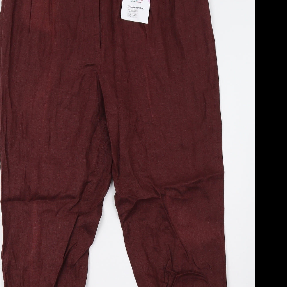 NEXT Womens Red   Trousers  Size 14 L31 in