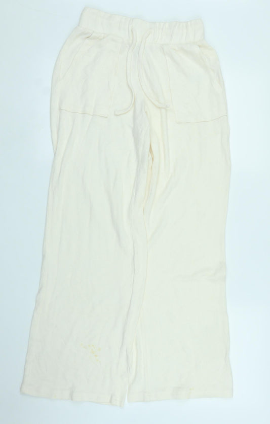 M&S Womens Ivory Solid  Chemise Pyjama Set Size 6