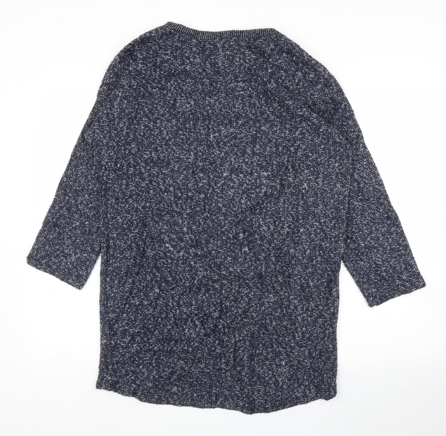 Preworn Womens Blue   Tunic Jumper Size M  - Pearls