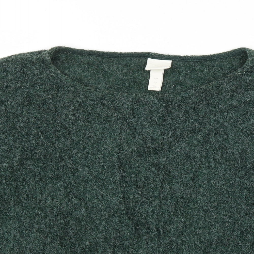 H&M Womens Green   Pullover Jumper Size L