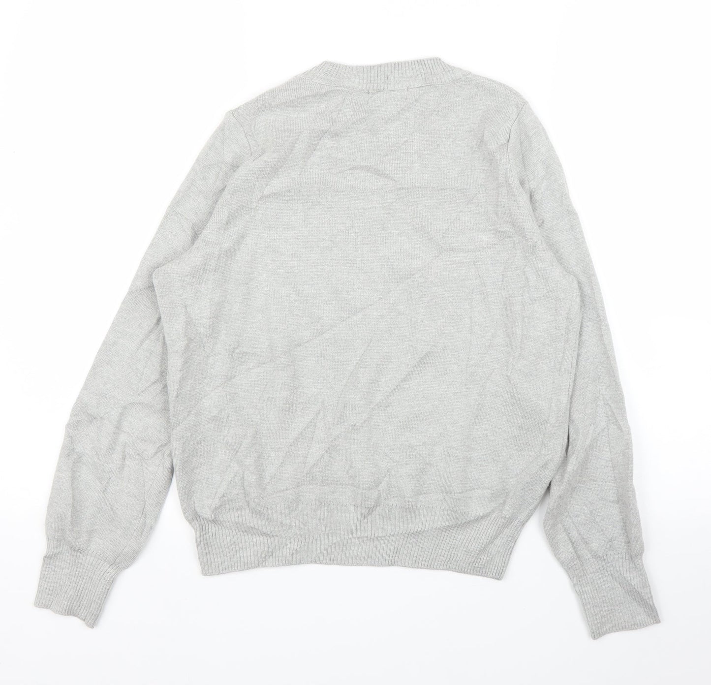 Topshop Womens Grey Floral  Pullover Jumper Size 6