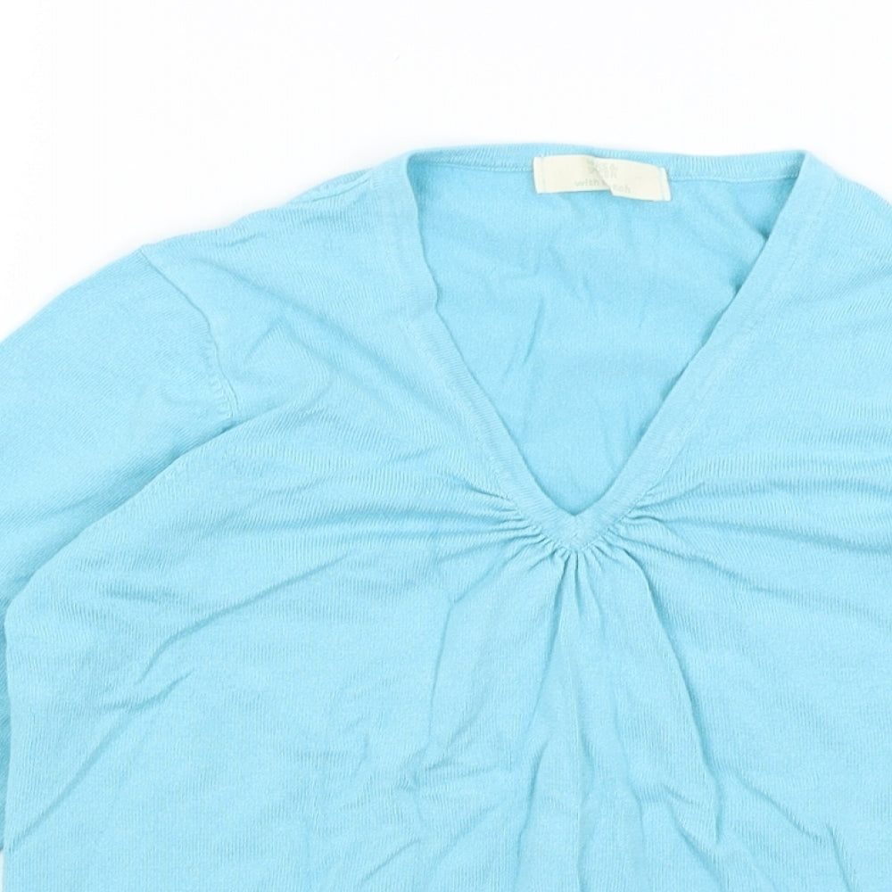M&S Womens Blue   Pullover Jumper Size 12