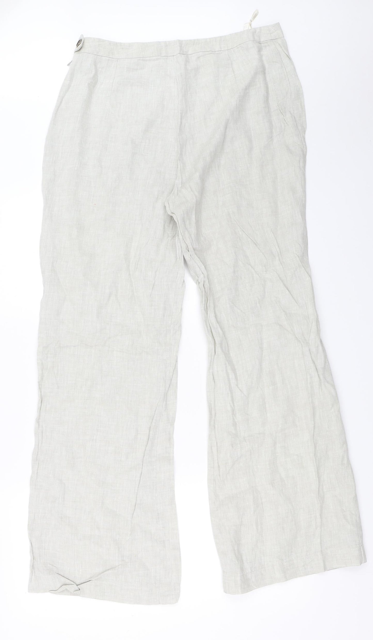 Monnari Womens Grey   Trousers  Size 42 L31 in
