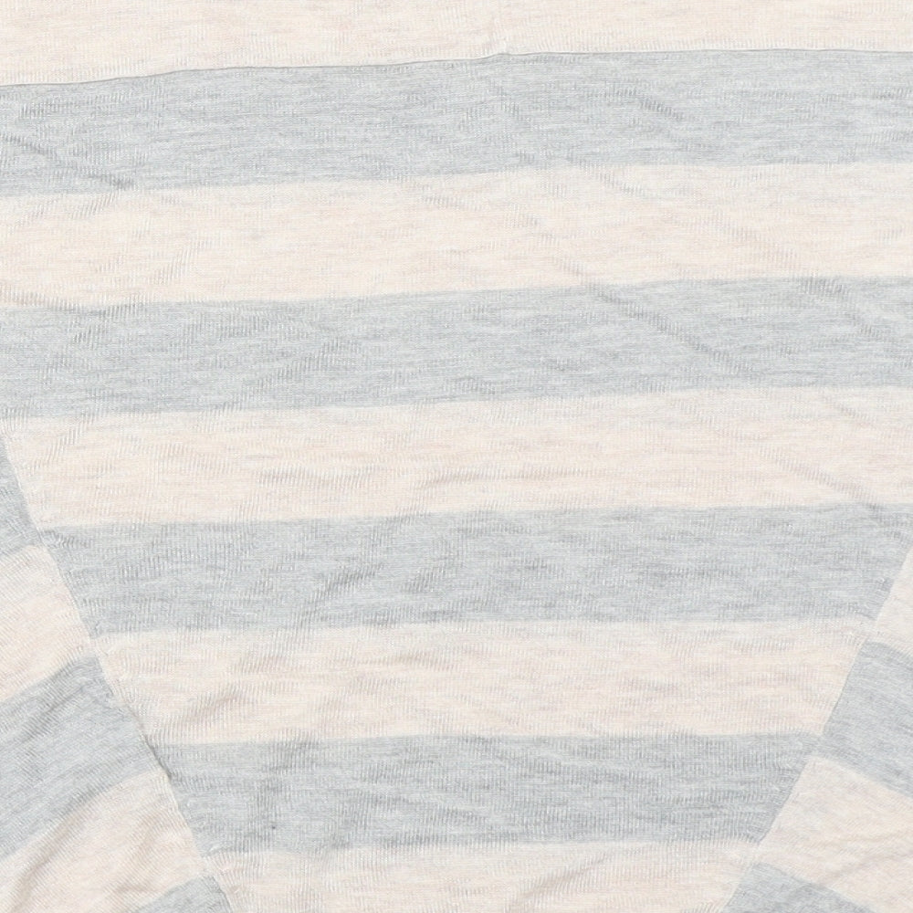 Warehouse Womens Grey Striped  Pullover Jumper Size 8