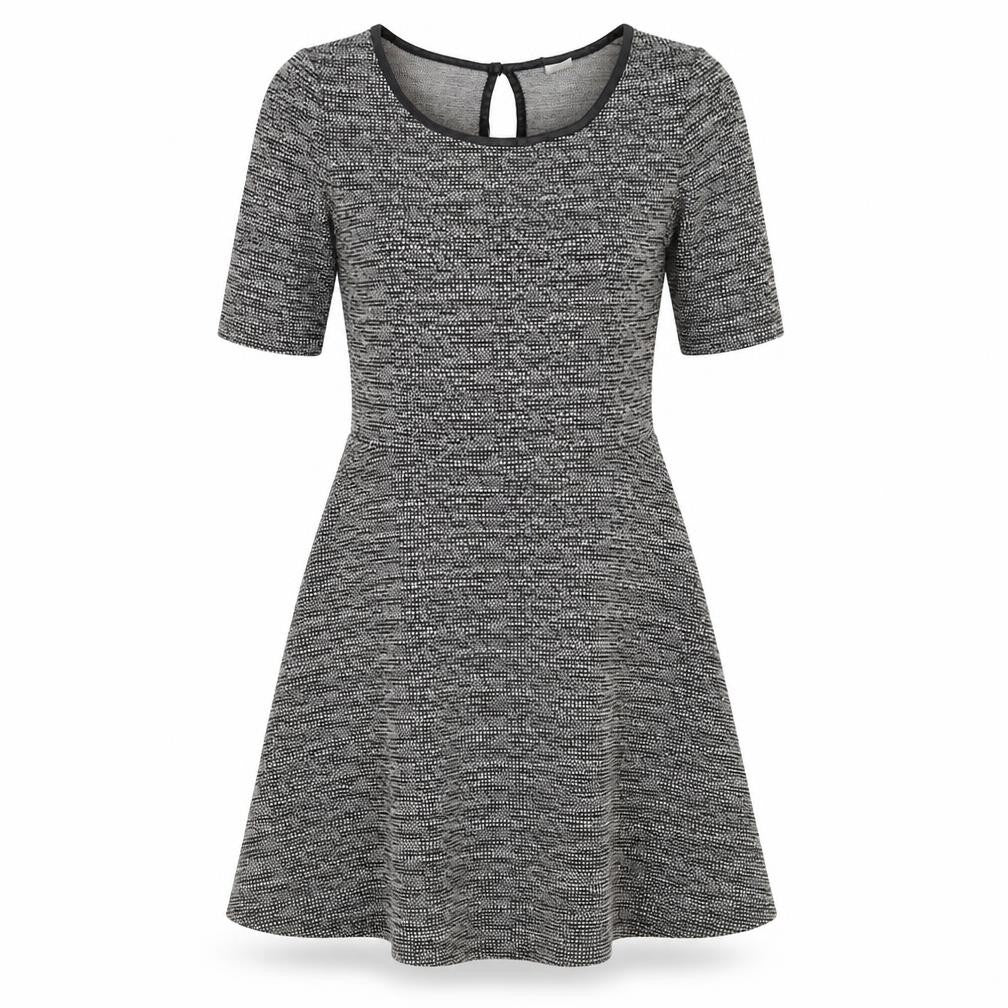 H&M Womens Grey   Fit & Flare  Size 8