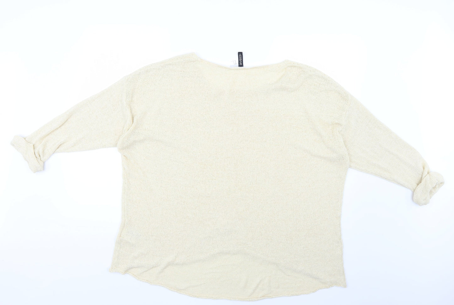 H&M Womens Beige   Pullover Jumper Size XL