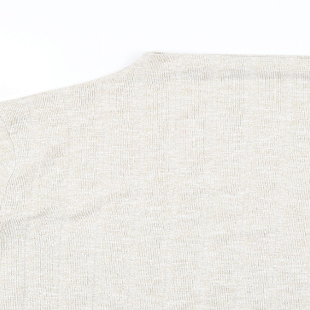 Marks and Spencer Womens Beige   Pullover Jumper Size 14