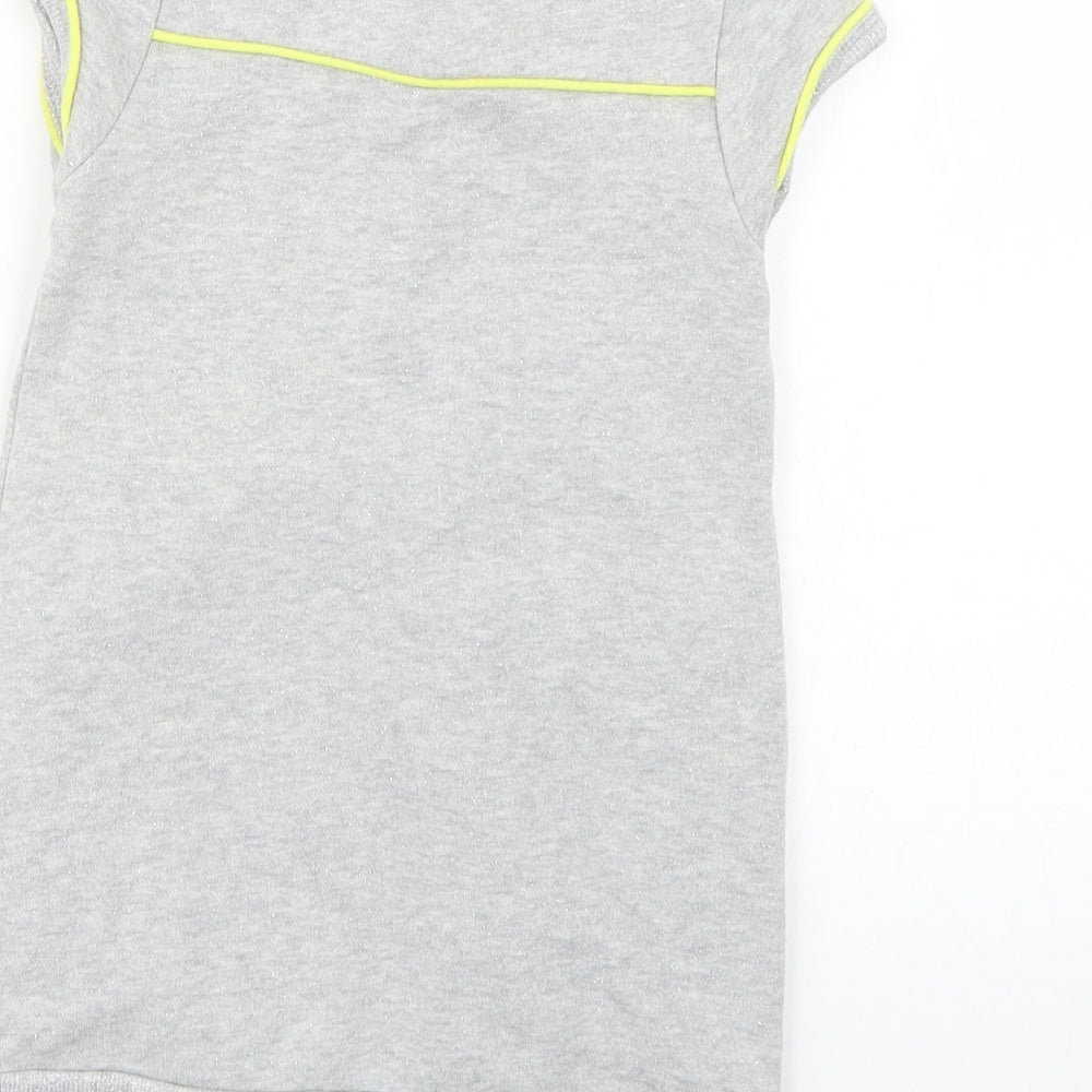Debenhams Baby Grey Geometric  Jumper Dress  Size 12-18 Months