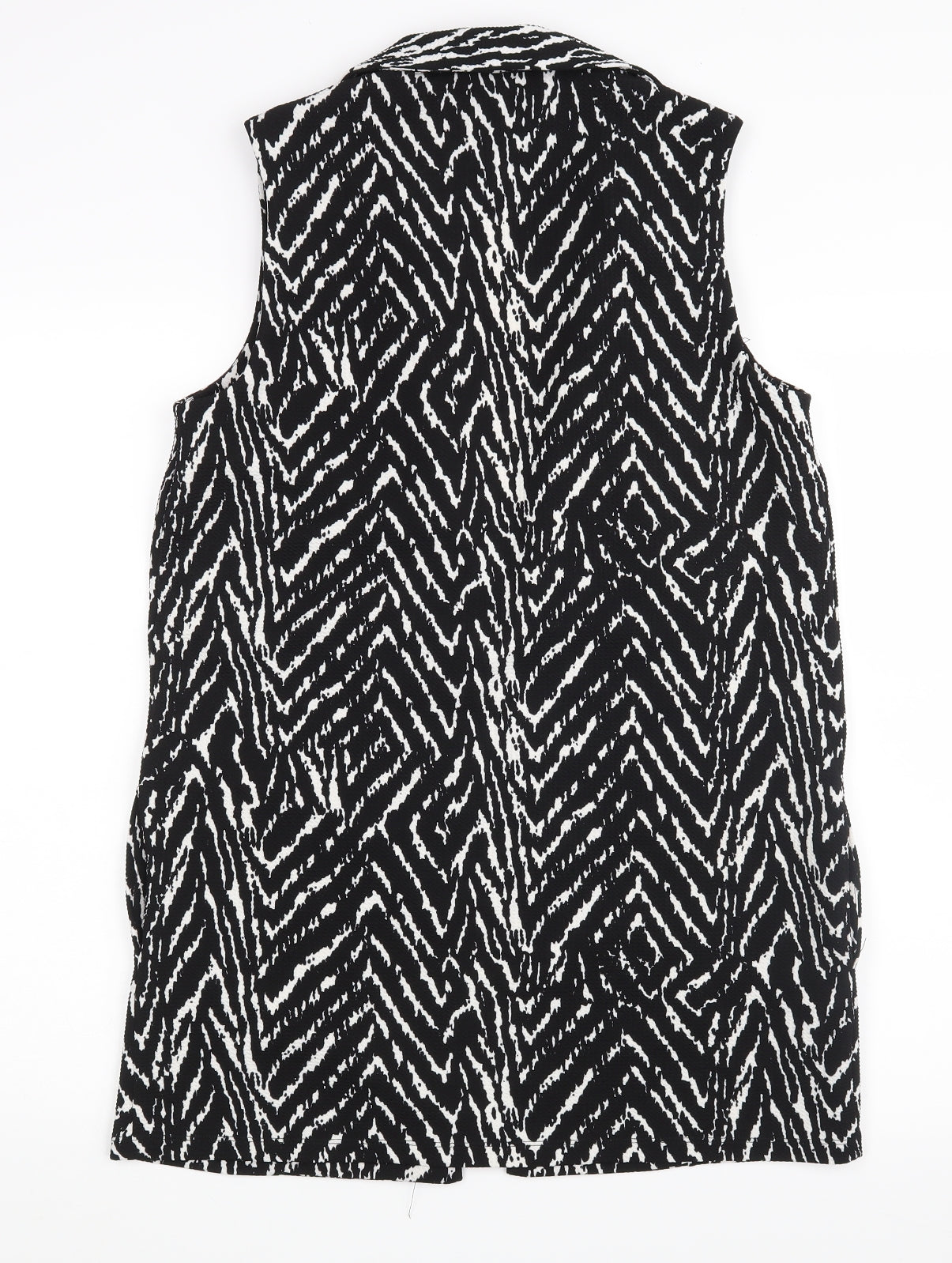 Wallis Womens Black Argyle/Diamond  Cardigan Jumper Size S
