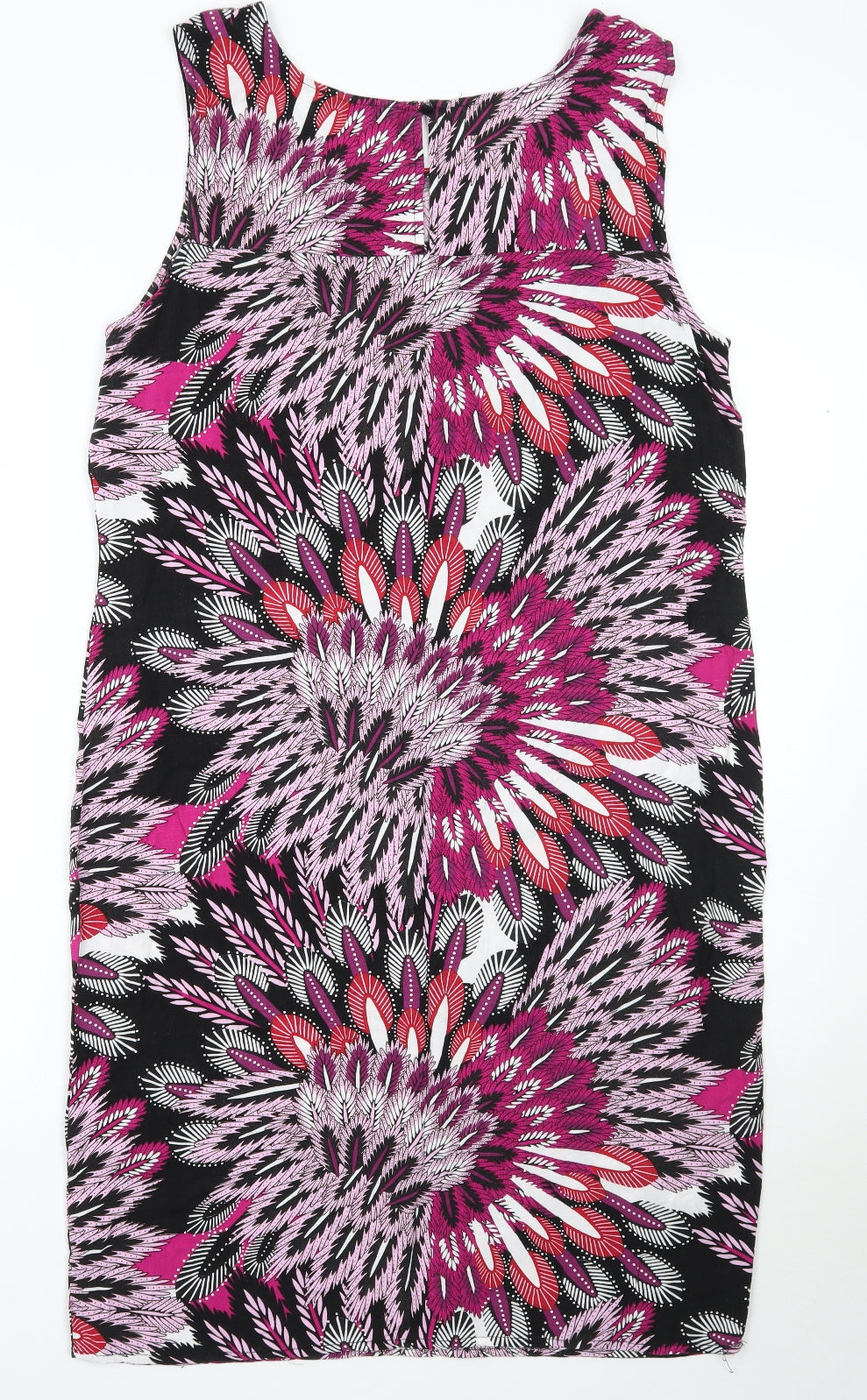 M&Co Womens Black Floral  A-Line  Size 12