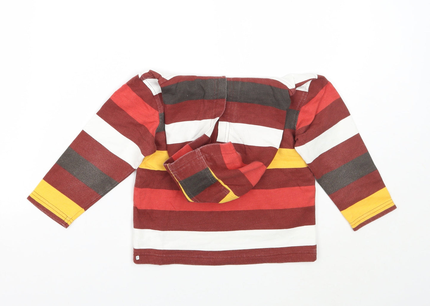 George Boys Brown Striped  Pullover Hoodie Size 2 Years