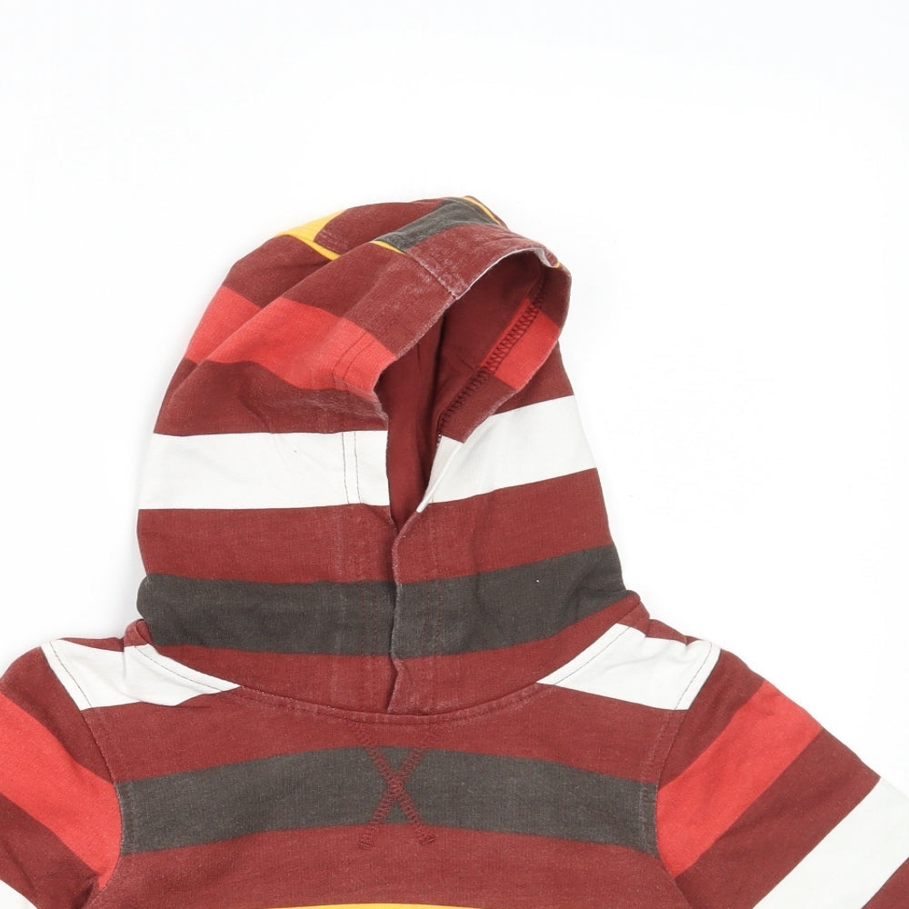George Boys Brown Striped  Pullover Hoodie Size 2 Years
