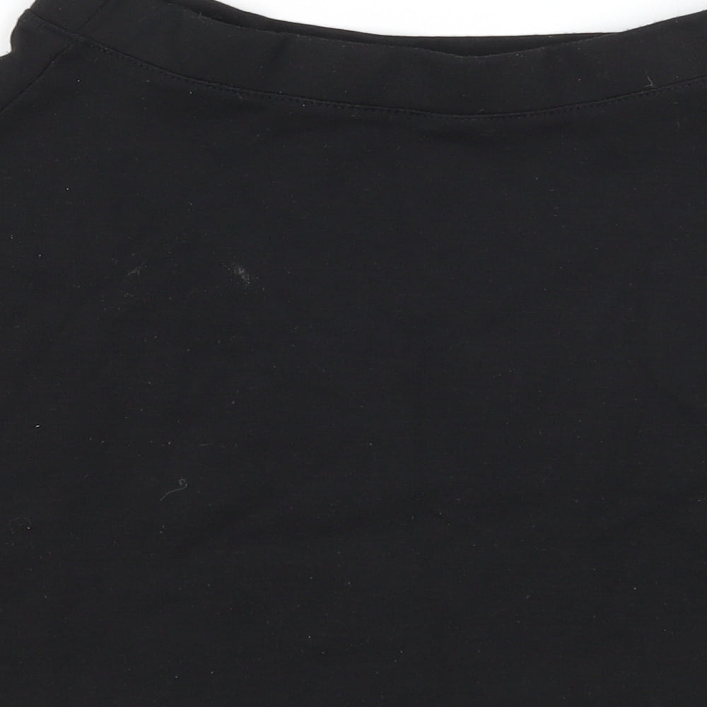 TU Girls Black   A-Line Skirt Size 9 Years - School wear