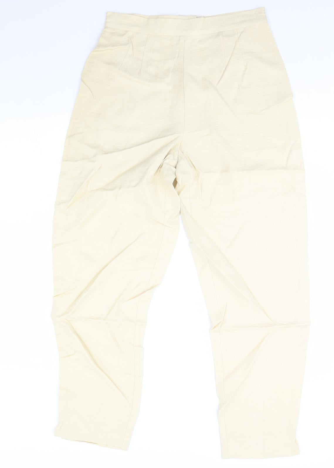 Preworn Womens Gold   Trousers  Size 30 in L29 in