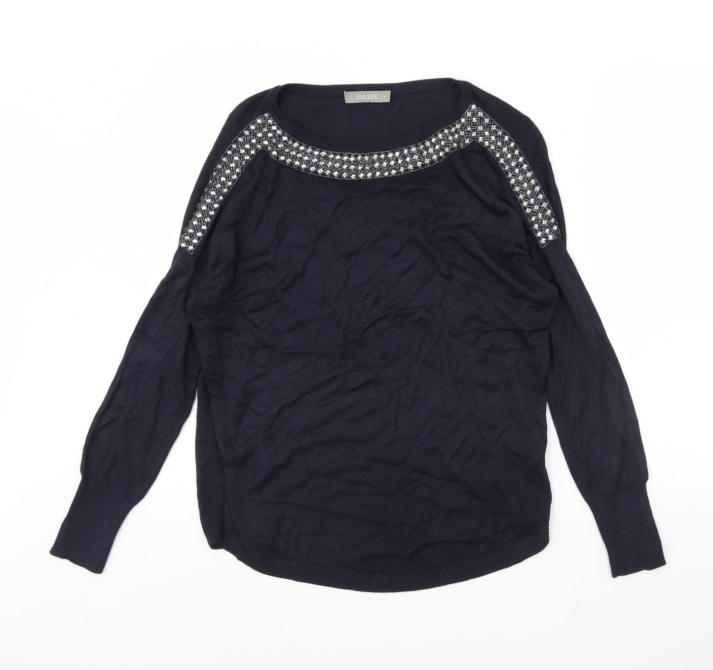 Oasis Womens Blue   Pullover Jumper Size S