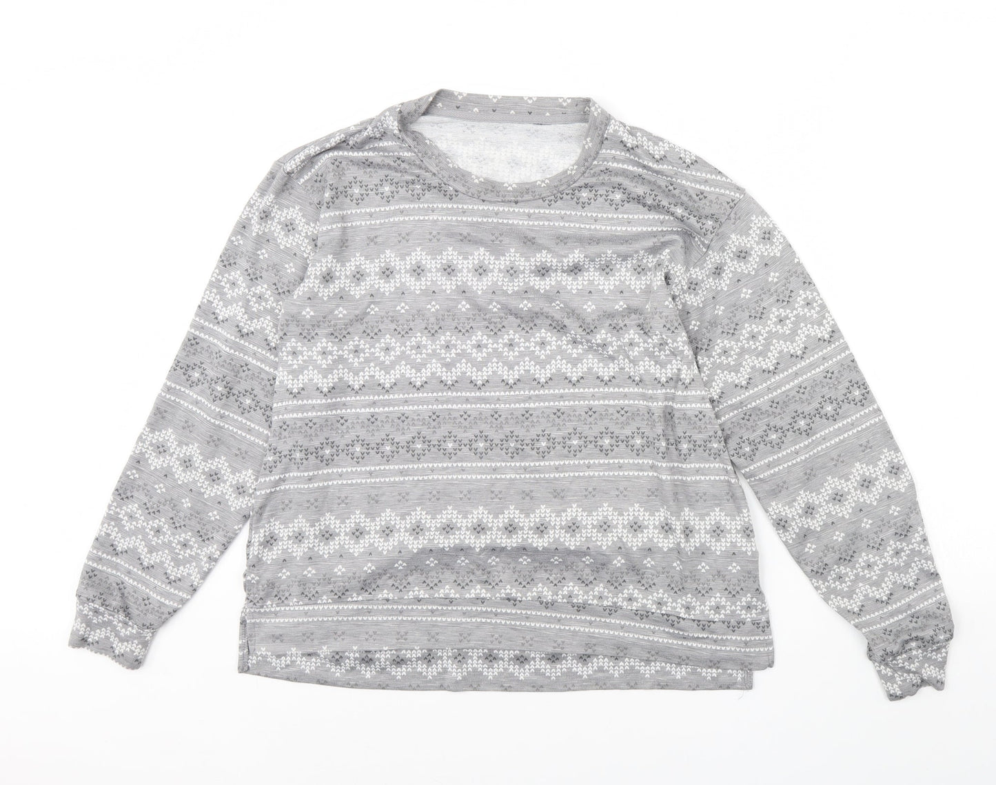 Dunnes Stores Womens Grey Striped  Pullover Jumper Size S