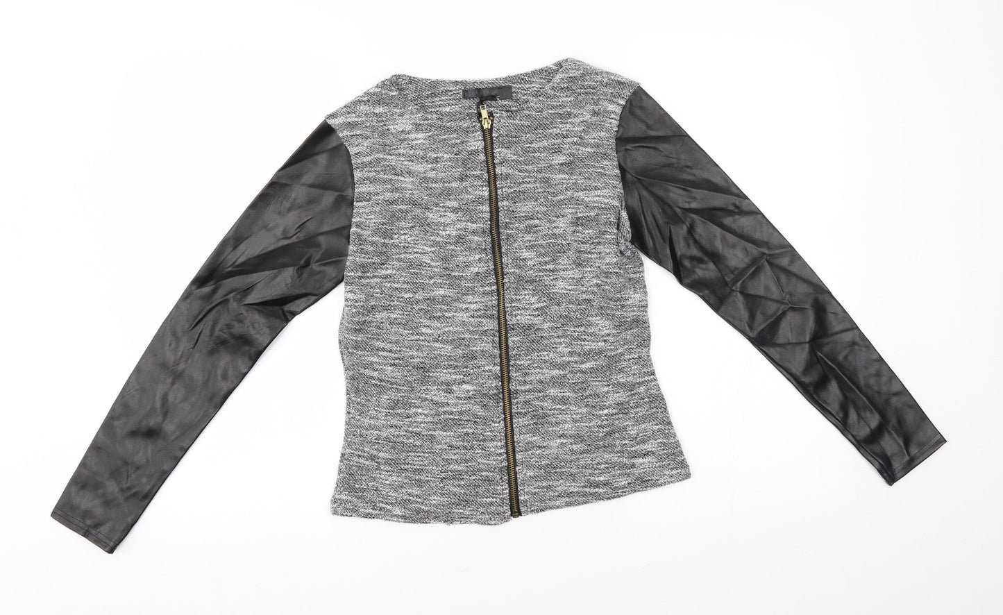 rock & rags Womens Grey   Full Zip Jumper Size XS