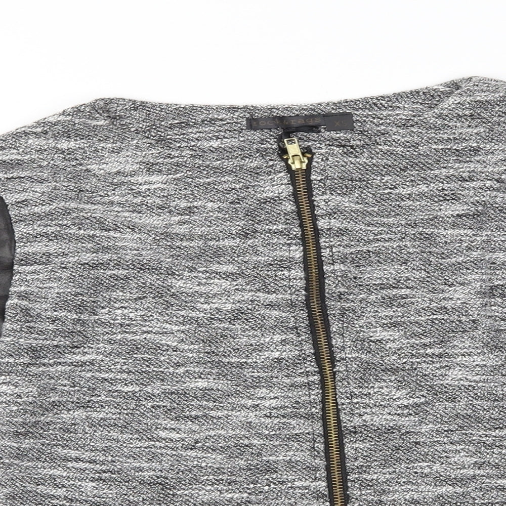 rock & rags Womens Grey   Full Zip Jumper Size XS