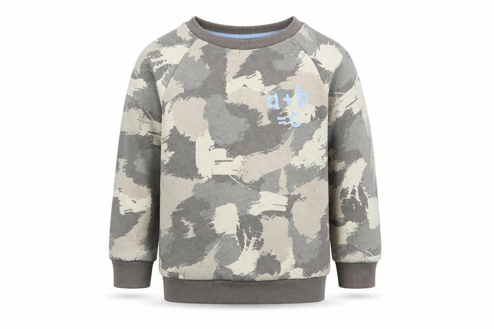 Primark Boys Green Camouflage  Pullover Sweatshirt Size 2-3 Years  - a + b = c