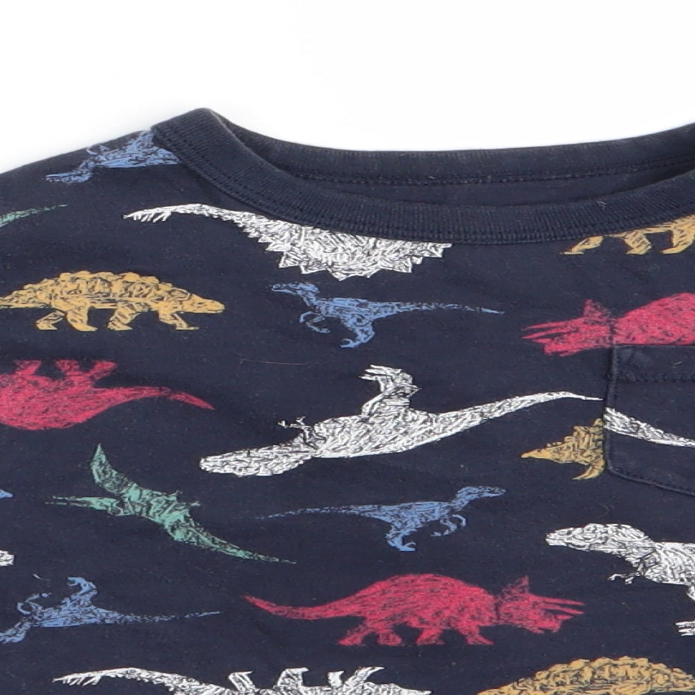 Gap Boys Blue Animal Print  Pullover Casual Size 3 Years  - Dinasour Print