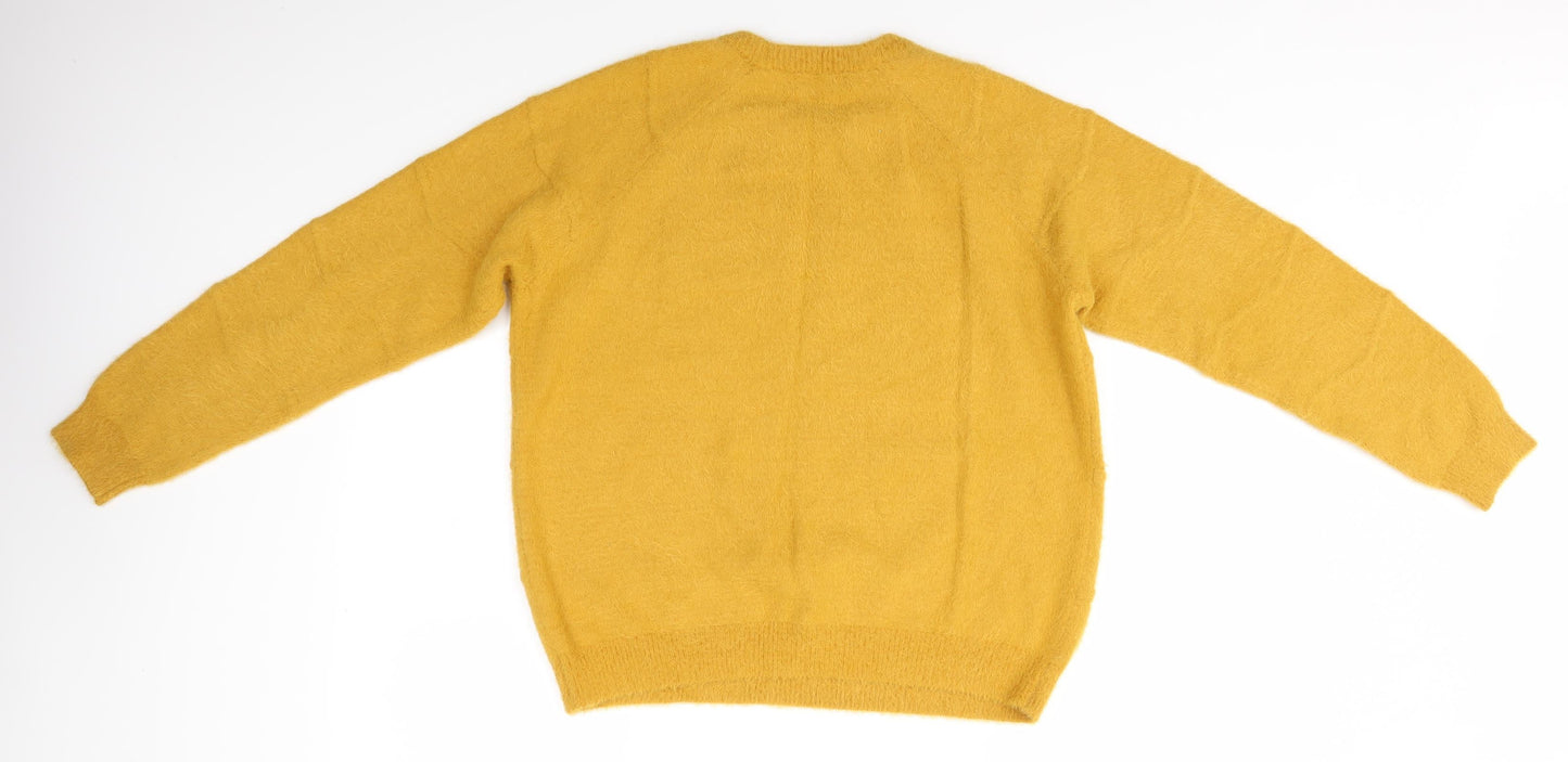 Papaya Womens Yellow   Pullover Jumper Size L