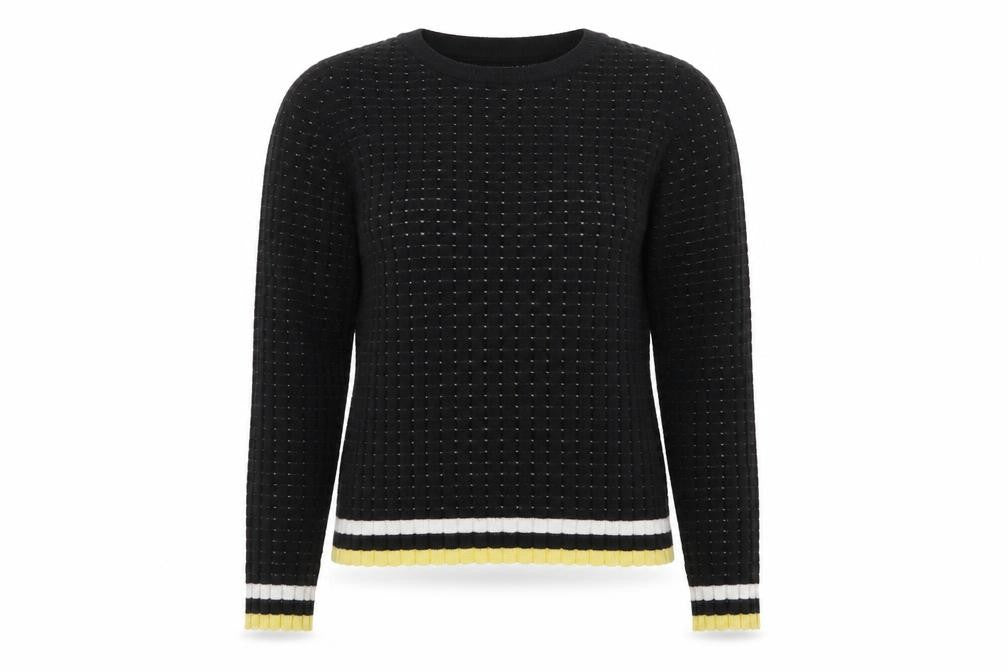 pimkle Womens Black Polka Dot  Pullover Jumper Size L