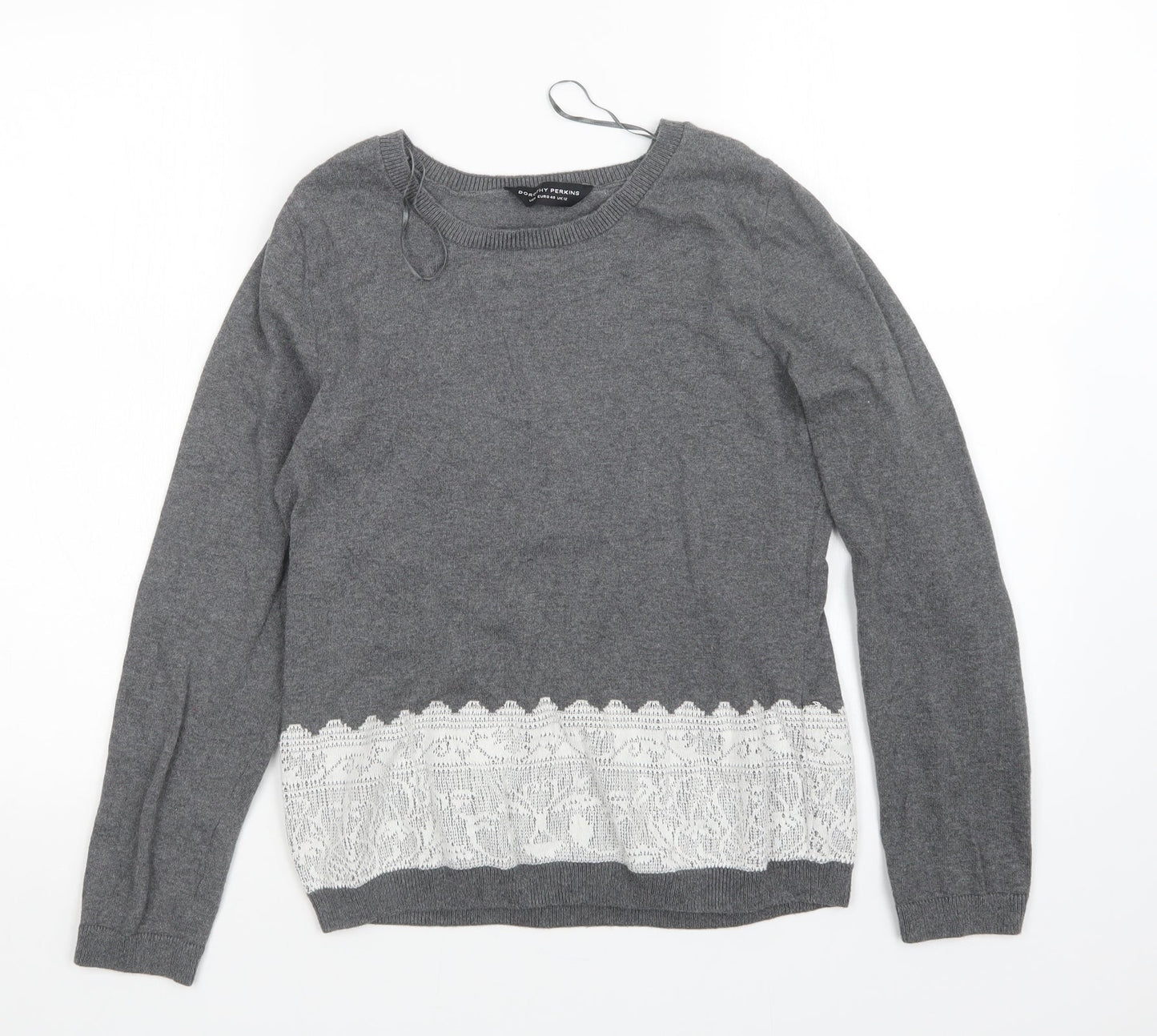 Dorothy Perkins Womens Grey   Pullover Jumper Size 12