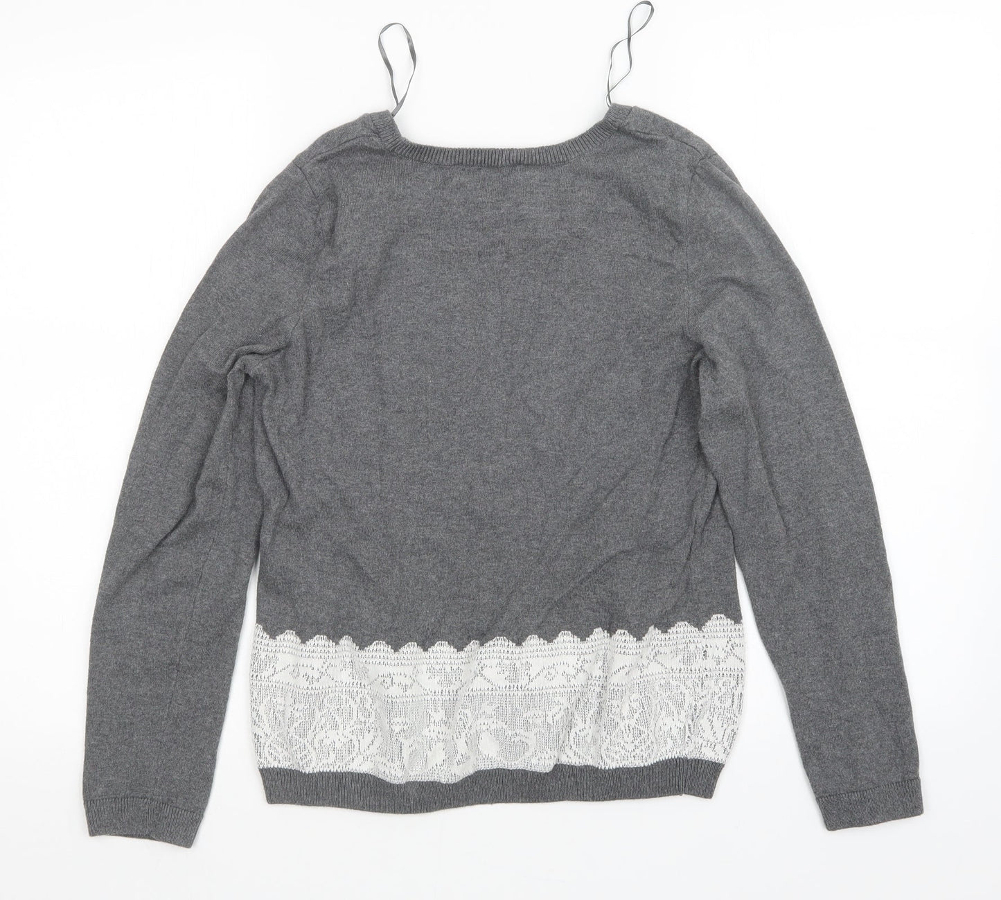 Dorothy Perkins Womens Grey   Pullover Jumper Size 12