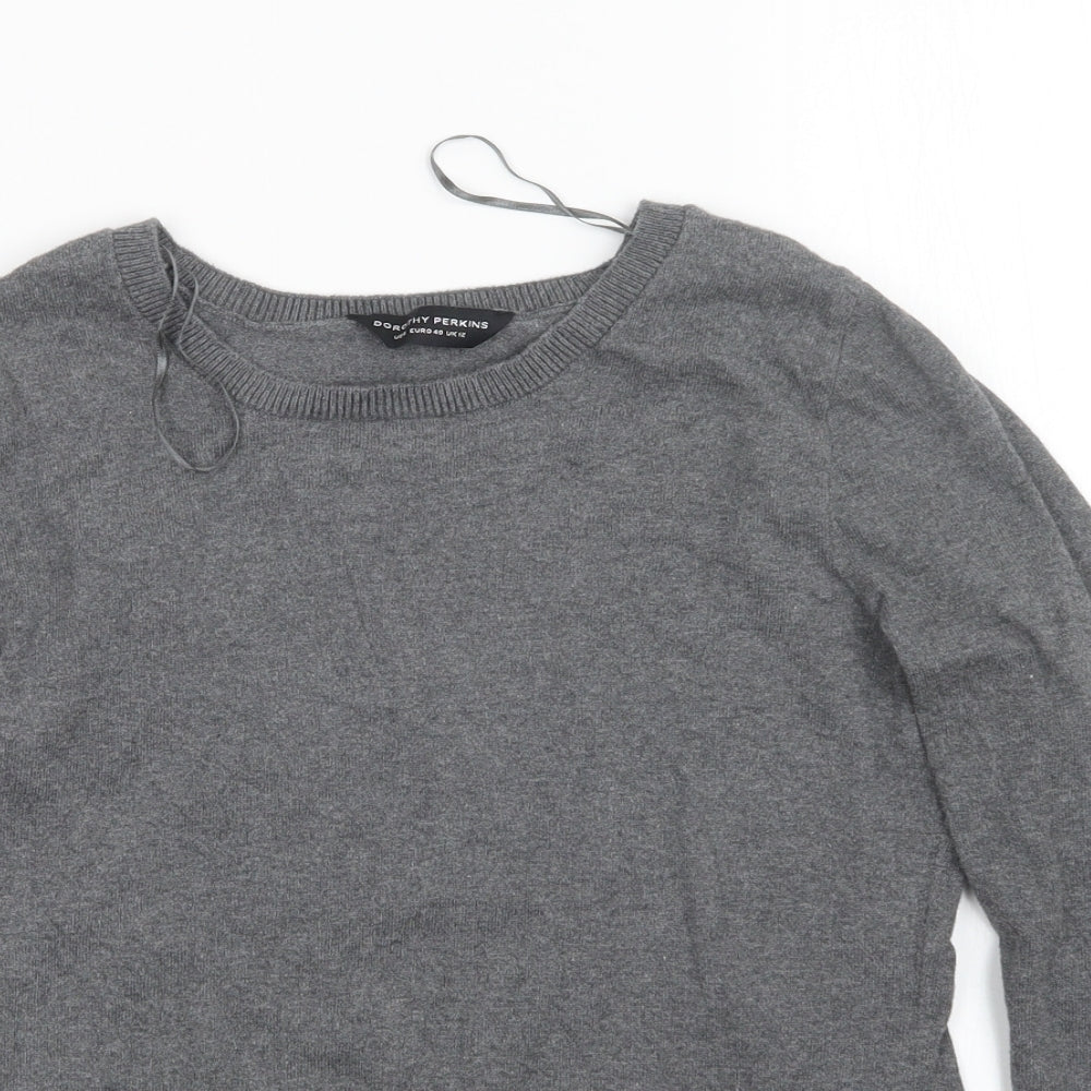 Dorothy Perkins Womens Grey   Pullover Jumper Size 12