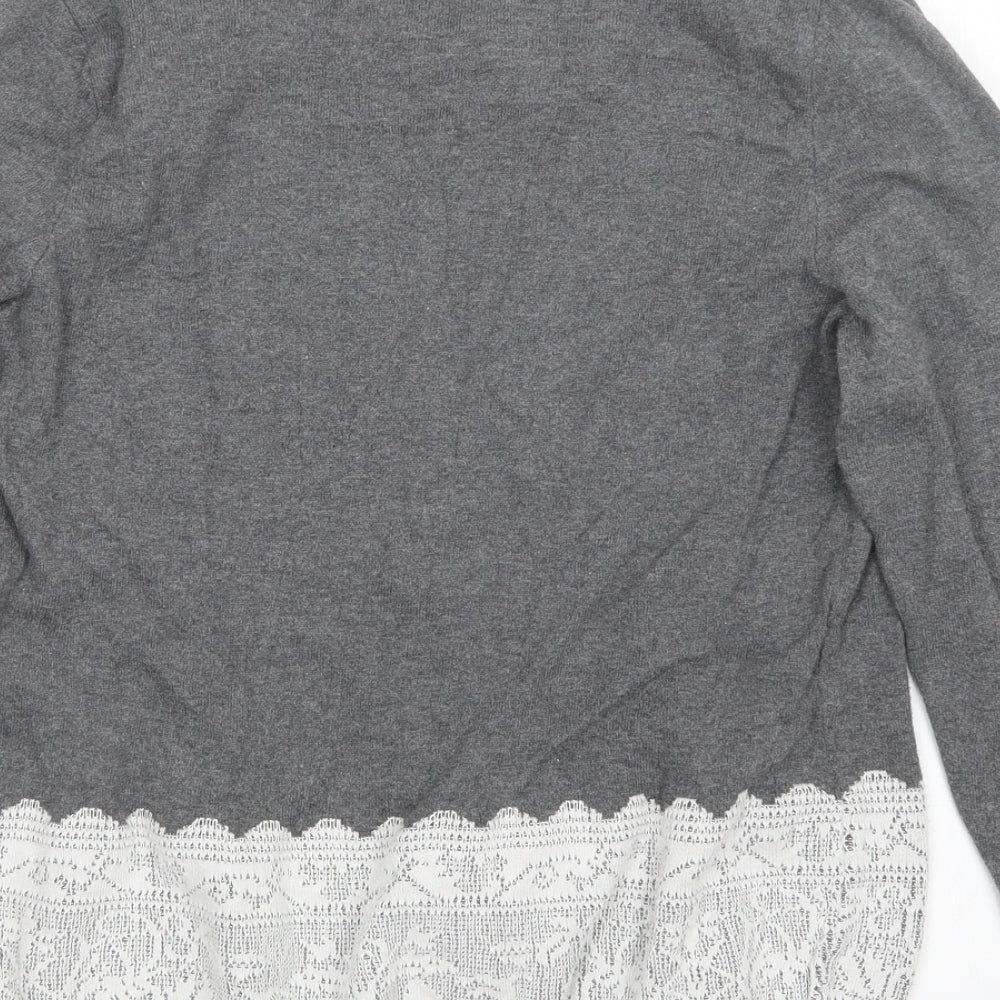 Dorothy Perkins Womens Grey   Pullover Jumper Size 12