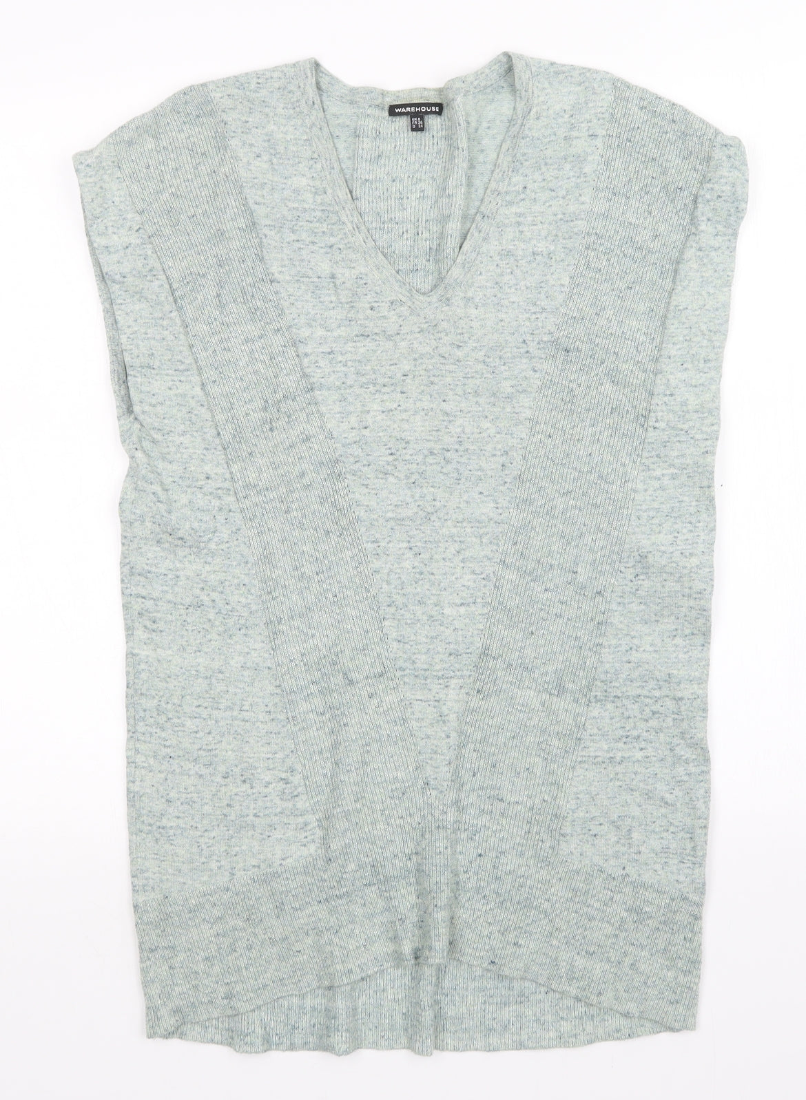 Warehouse Womens Green   Vest Jumper Size 8