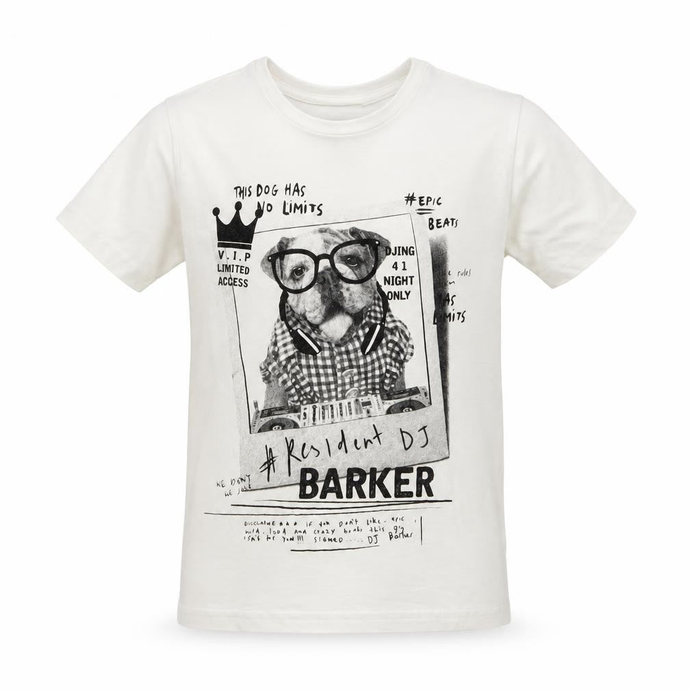 George Boys White   Basic T-Shirt Size 6-7 Years