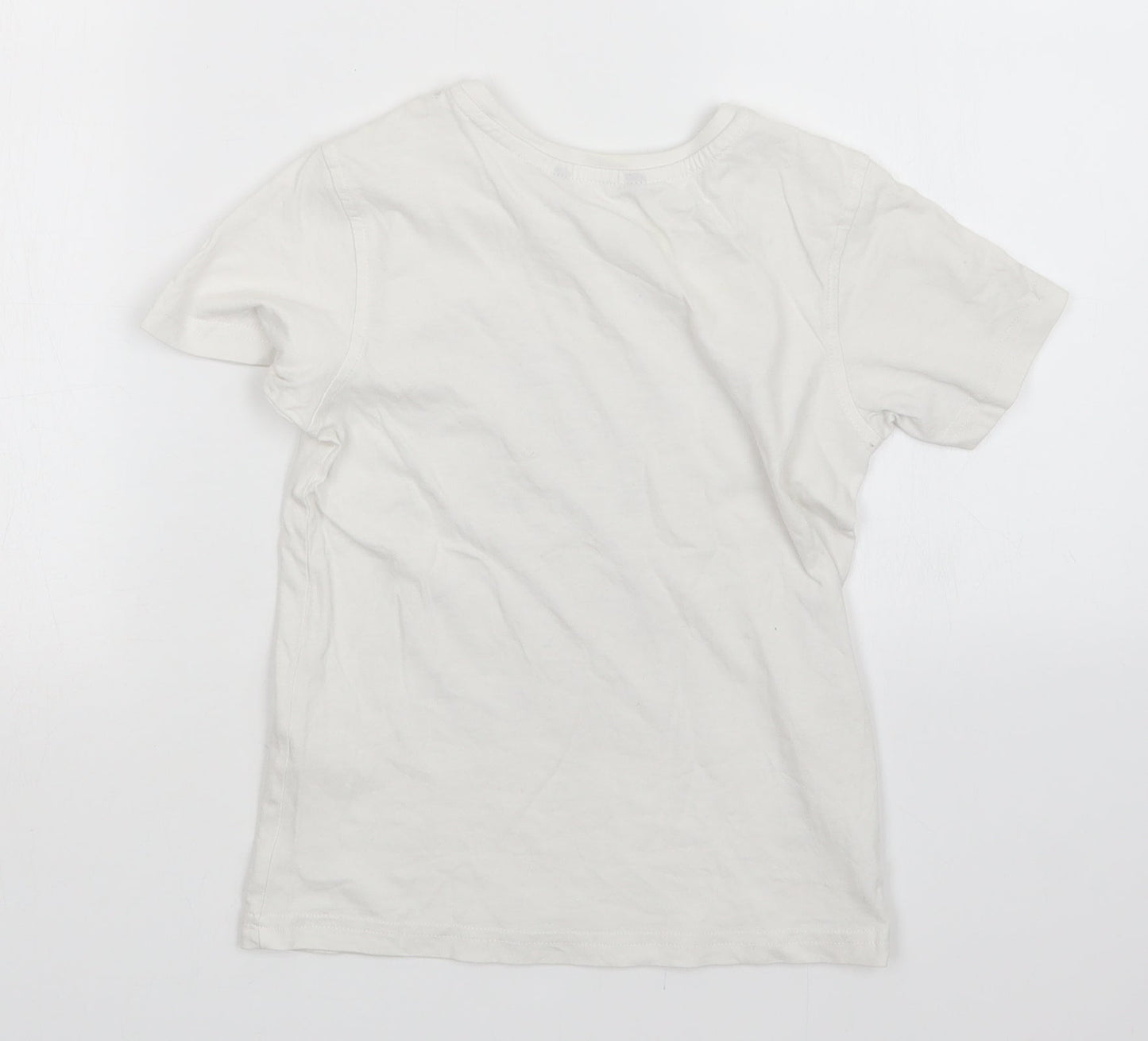George Boys White   Basic T-Shirt Size 6-7 Years