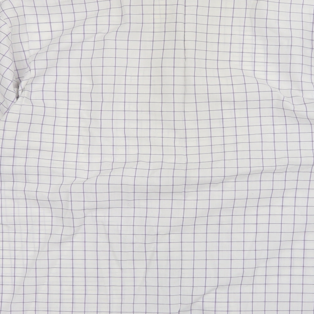 M&S Mens Multicoloured Check   Button-Up Size M