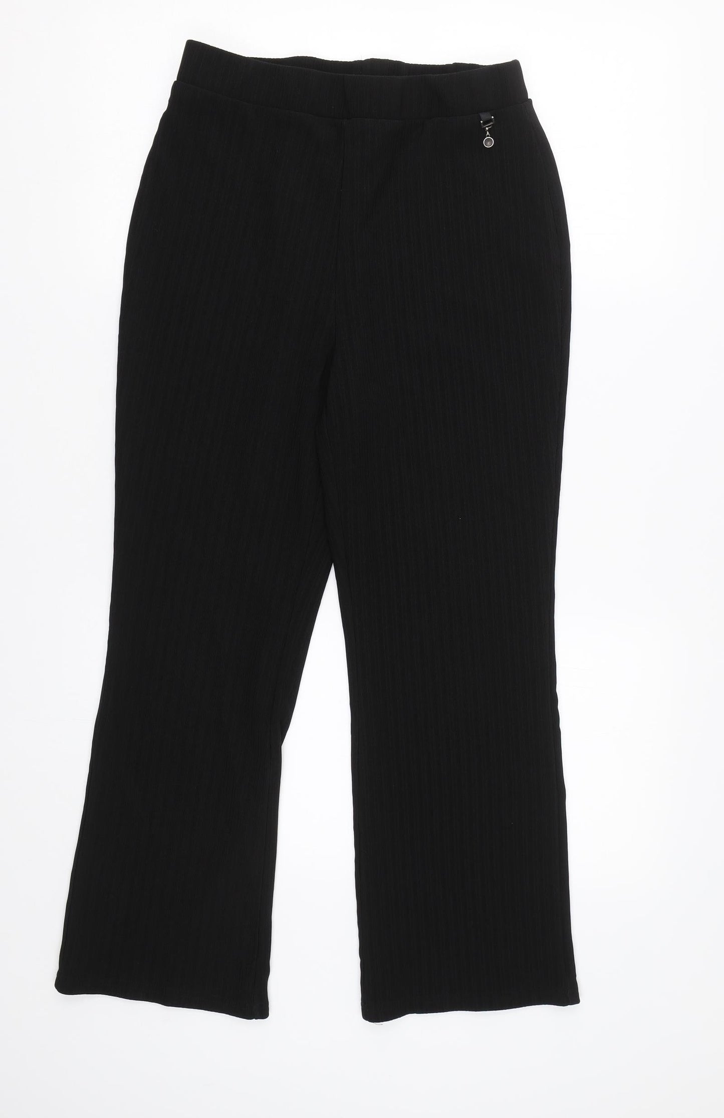 Papaya Womens Black   Trousers  Size 12 L25 in
