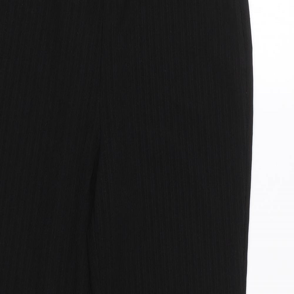 Papaya Womens Black   Trousers  Size 12 L25 in