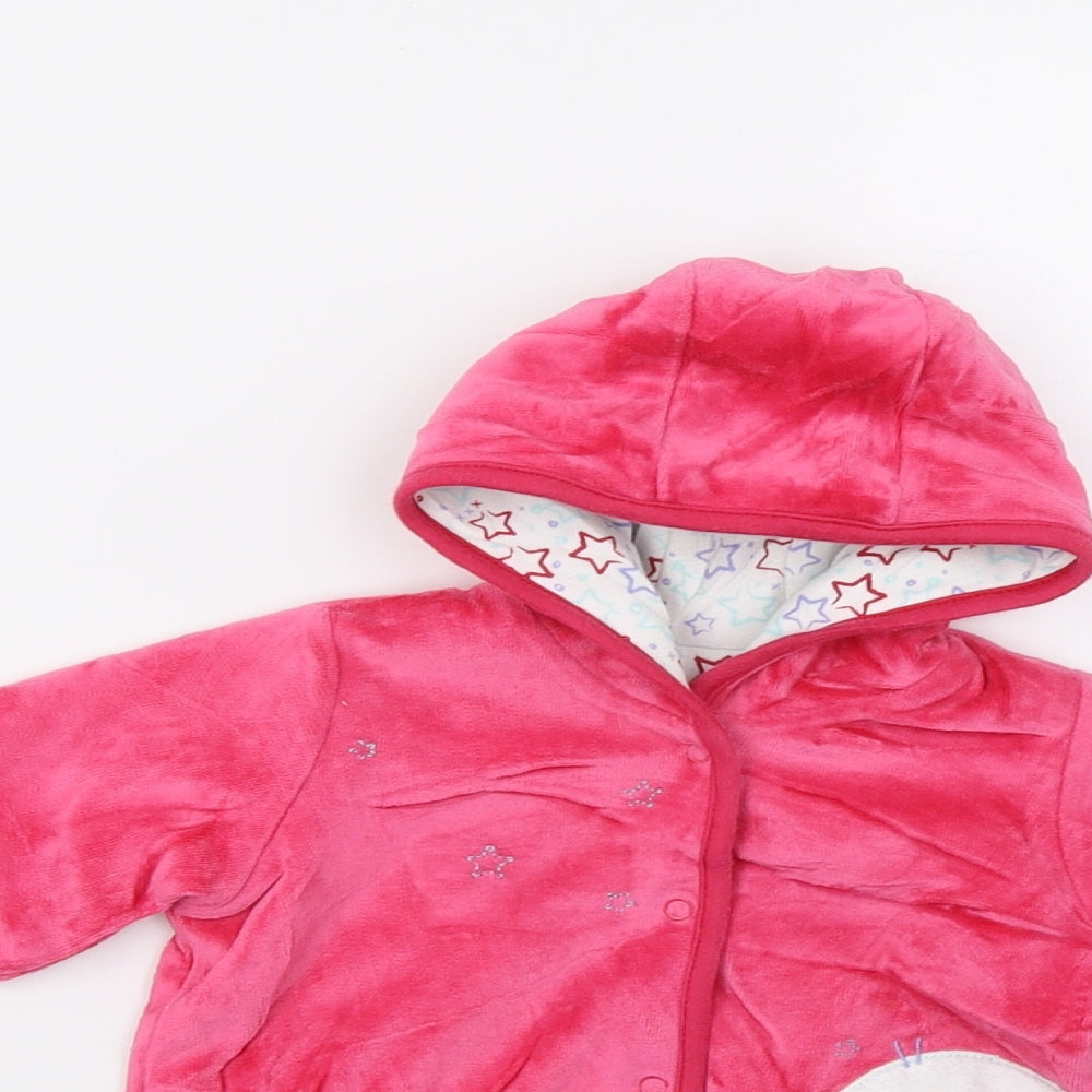 M&S Girls Pink   Jacket  Size 3-6 Months