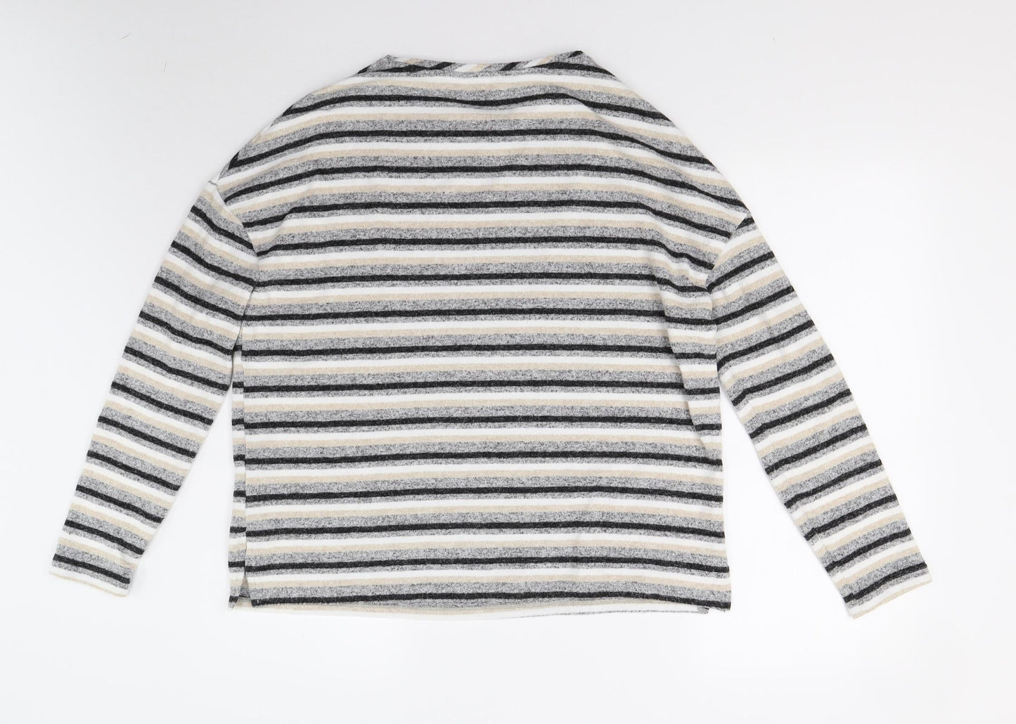 Dorothy Perkins Womens Multicoloured Striped Knit Pullover Jumper Size 10