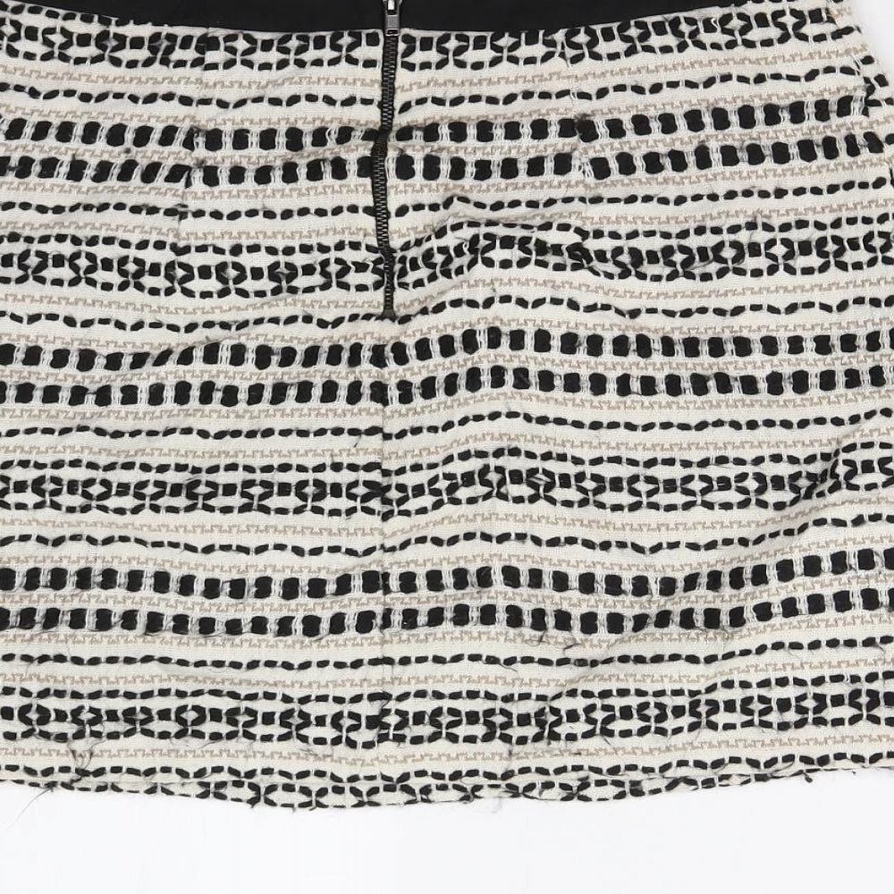 New Look Womens Multicoloured Geometric  Mini Skirt Size 8