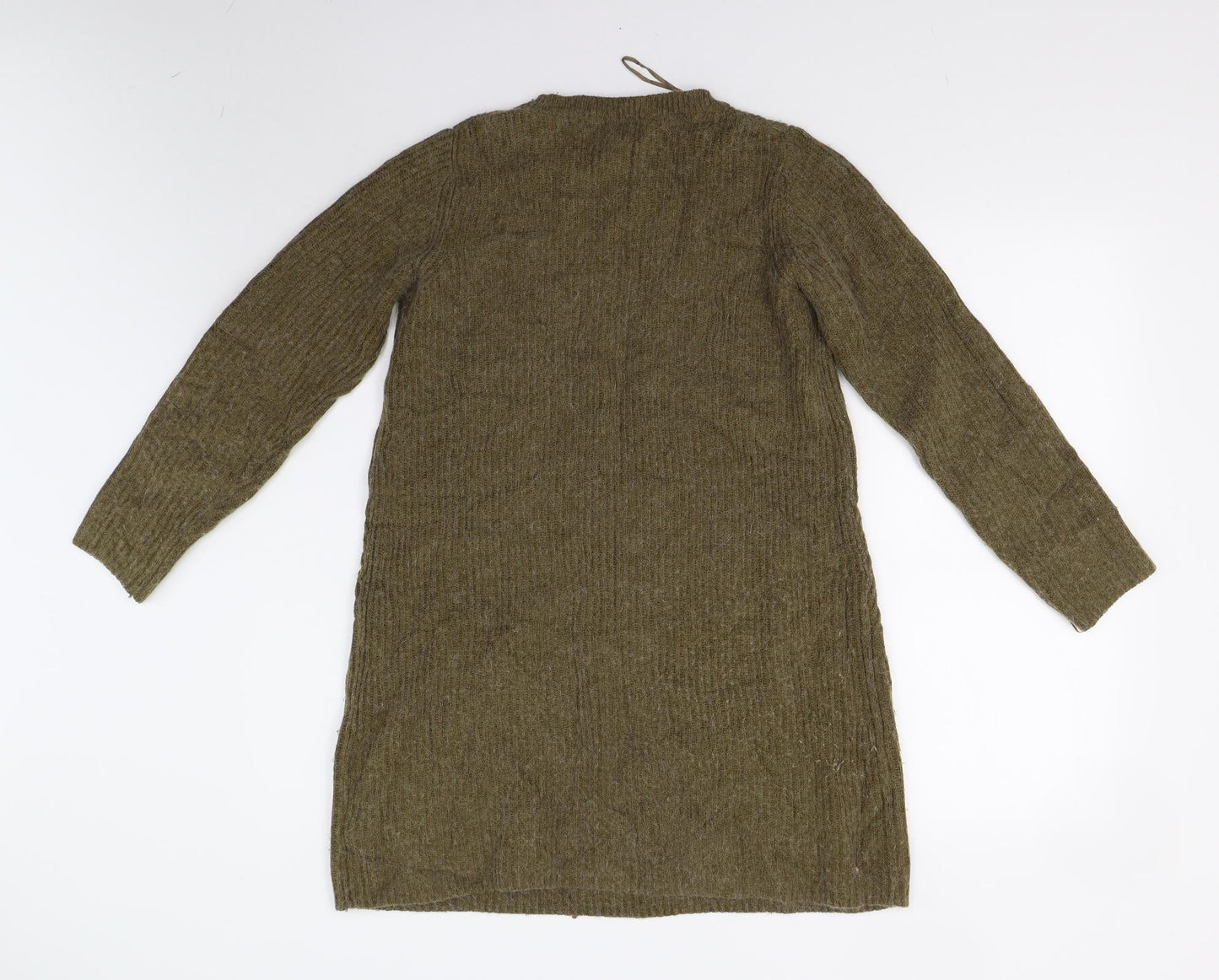 Topshop Womens Green  Knit Pullover Jumper Size 10