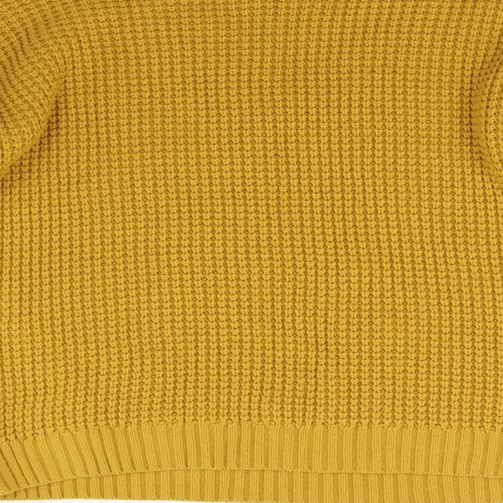 New Look Womens Yellow  Knit Pullover Jumper Size S