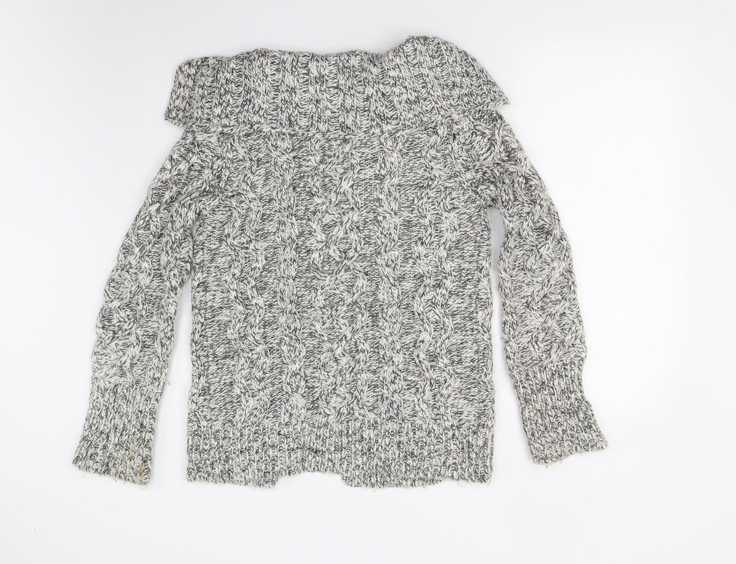 NEXT Womens Grey  Knit Cardigan Jumper Size S