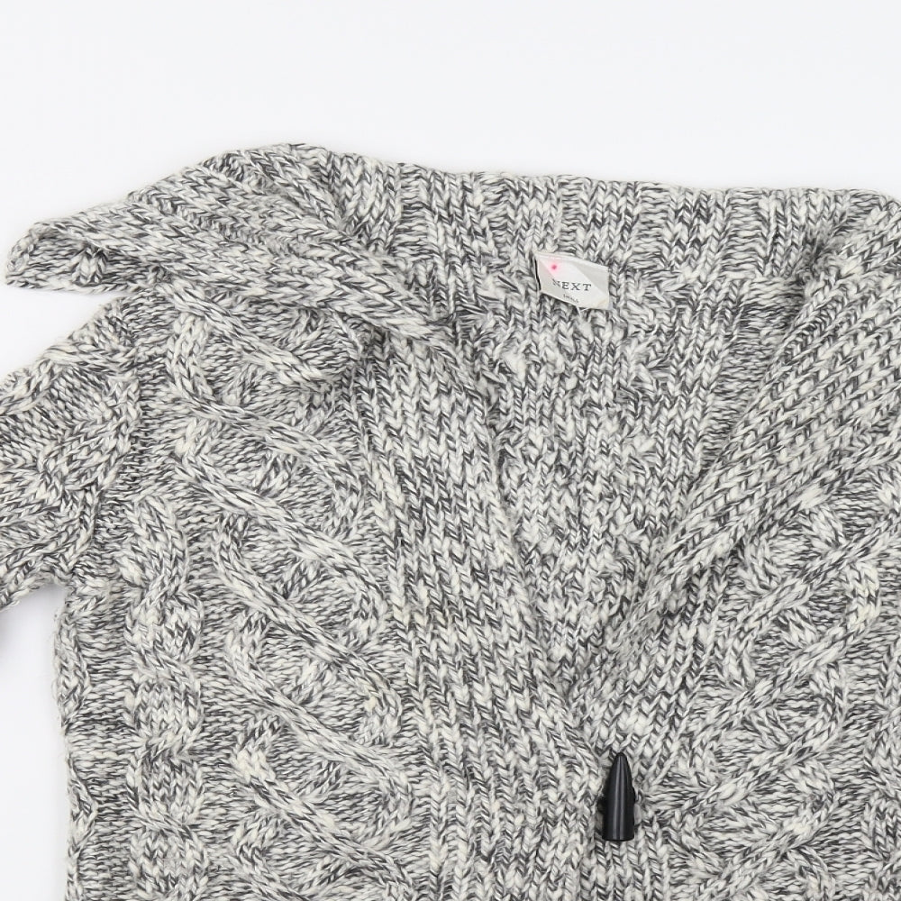 NEXT Womens Grey  Knit Cardigan Jumper Size S