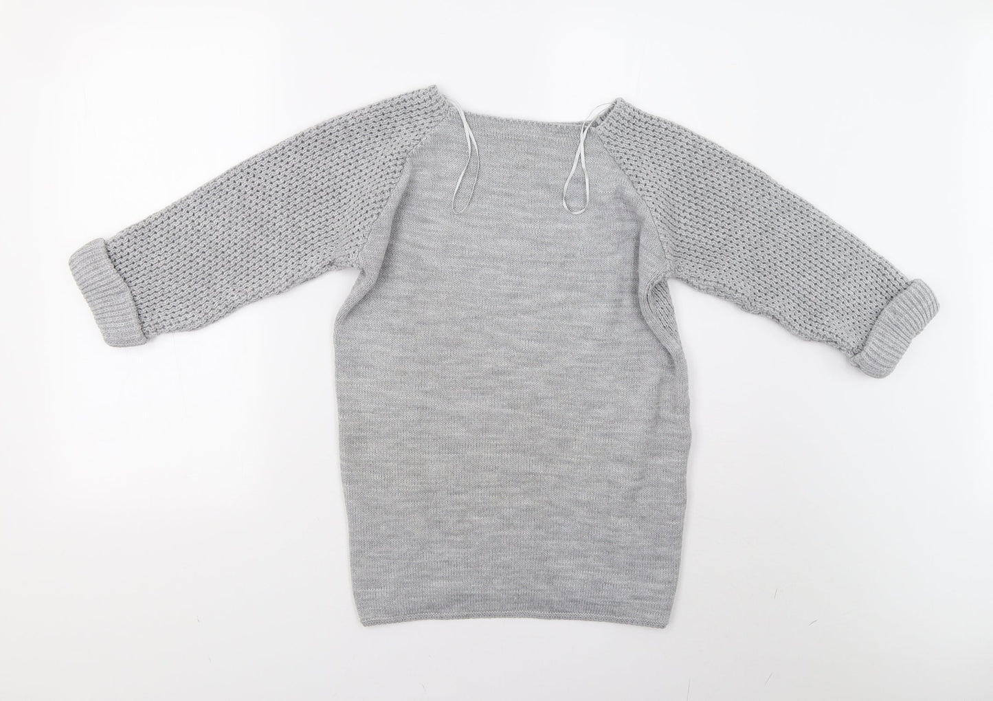 Bonmarché Womens Grey  Knit Pullover Jumper Size 12