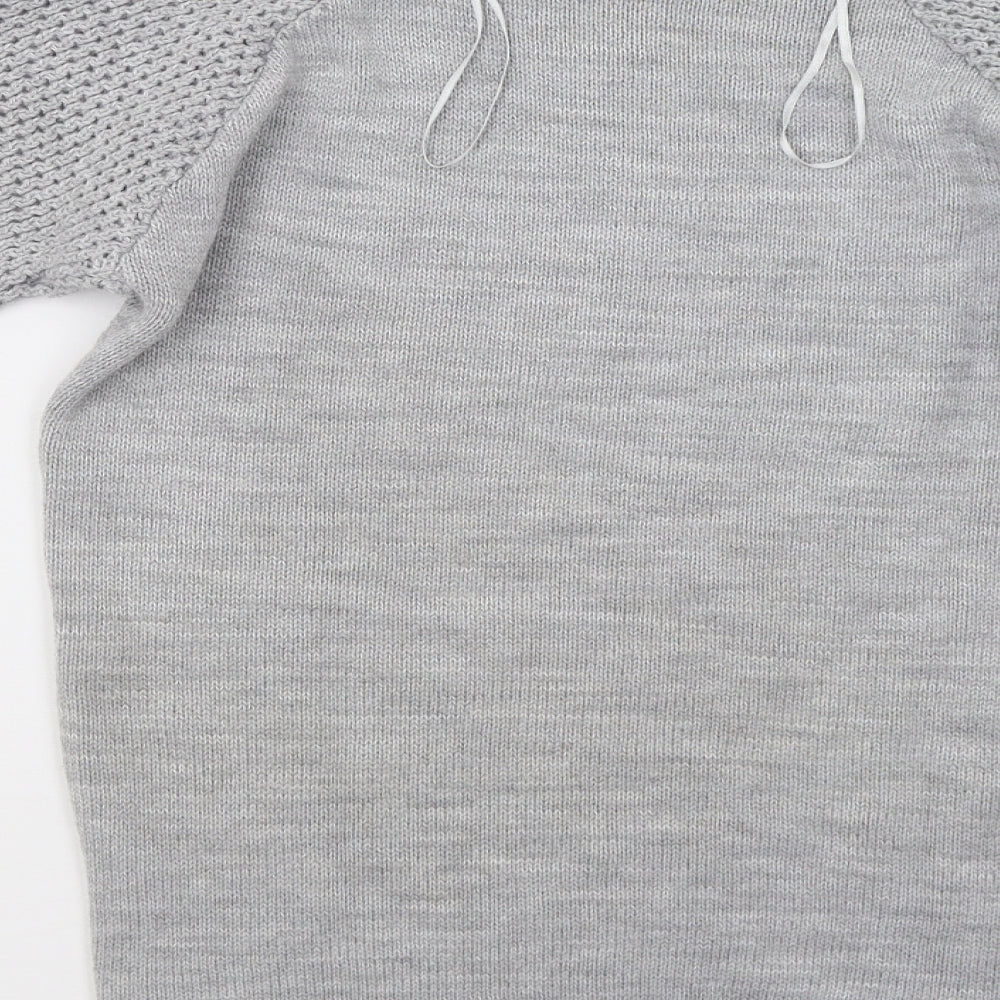 Bonmarché Womens Grey  Knit Pullover Jumper Size 12