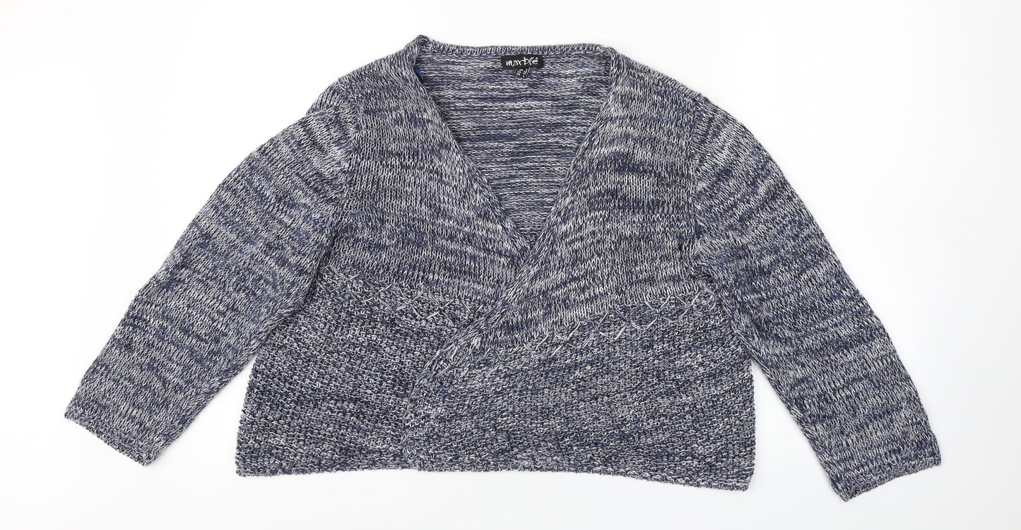 marble Womens Blue   Cardigan Jumper Size L