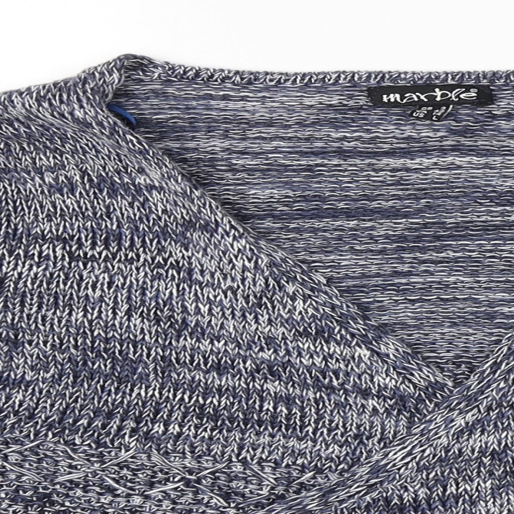 marble Womens Blue   Cardigan Jumper Size L