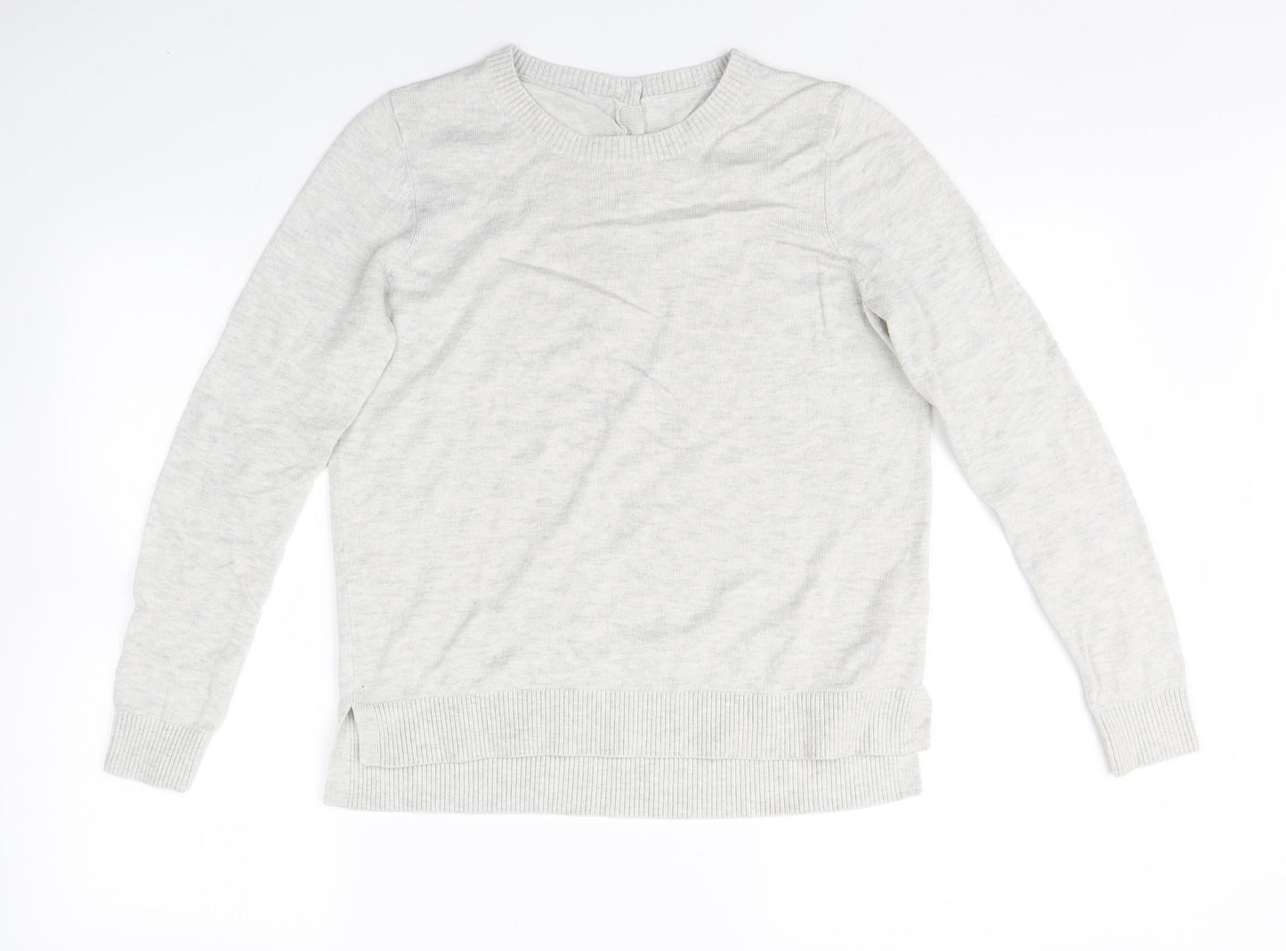 Preworn  Womens Grey  Knit Pullover Jumper Size 12