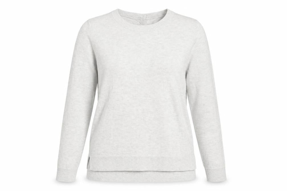 Preworn  Womens Grey  Knit Pullover Jumper Size 12